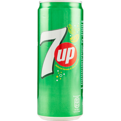 7UP GASSOSA 33CL LATTINA SLEEK BIBITA ANALCOLICA RINFRESCANTE 24 PEZZI
