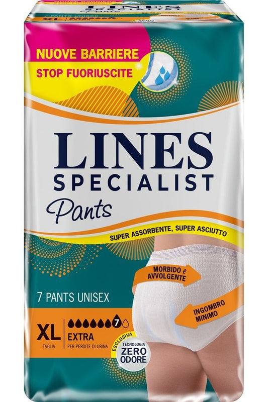 Lines Specialist Unisex Extra Pants M 7 Pezzi x4 Confezioni
