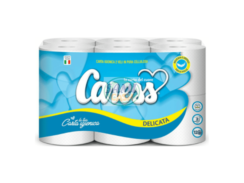 CARTA IGIENICA CARESS 12R 2VELI DELICATA
