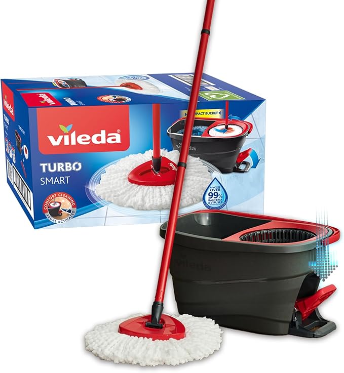 Vileda Turbo Smart Mop Secchio Pedale Microfibra