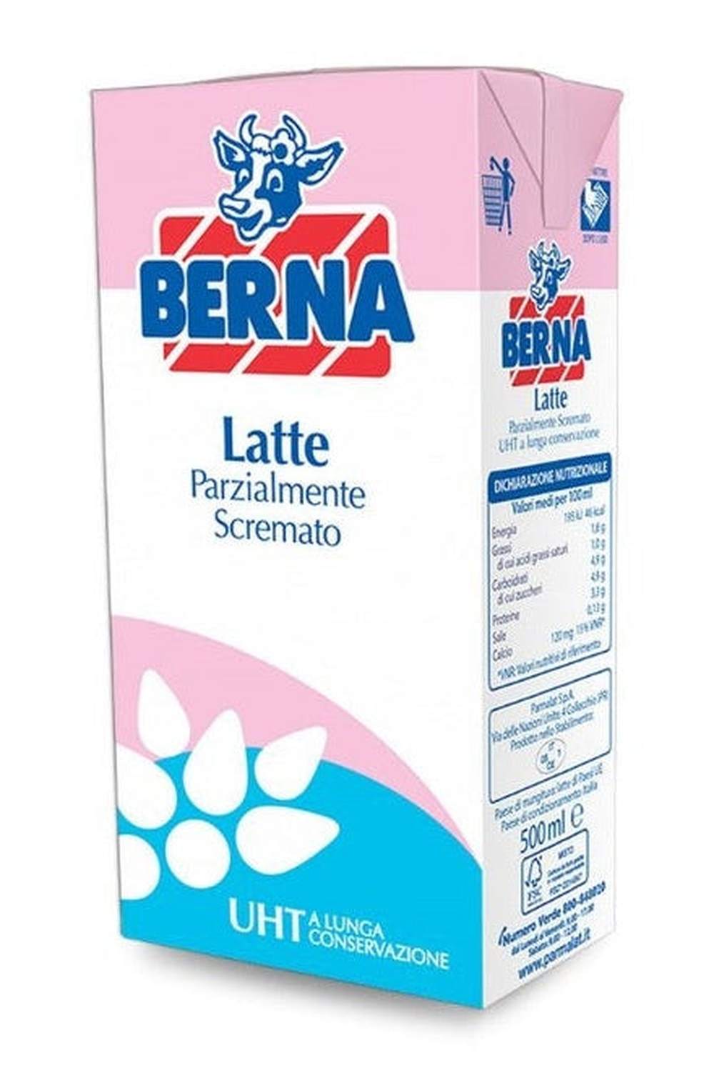 Berna UHT Milk 1L Semi-Skimmed