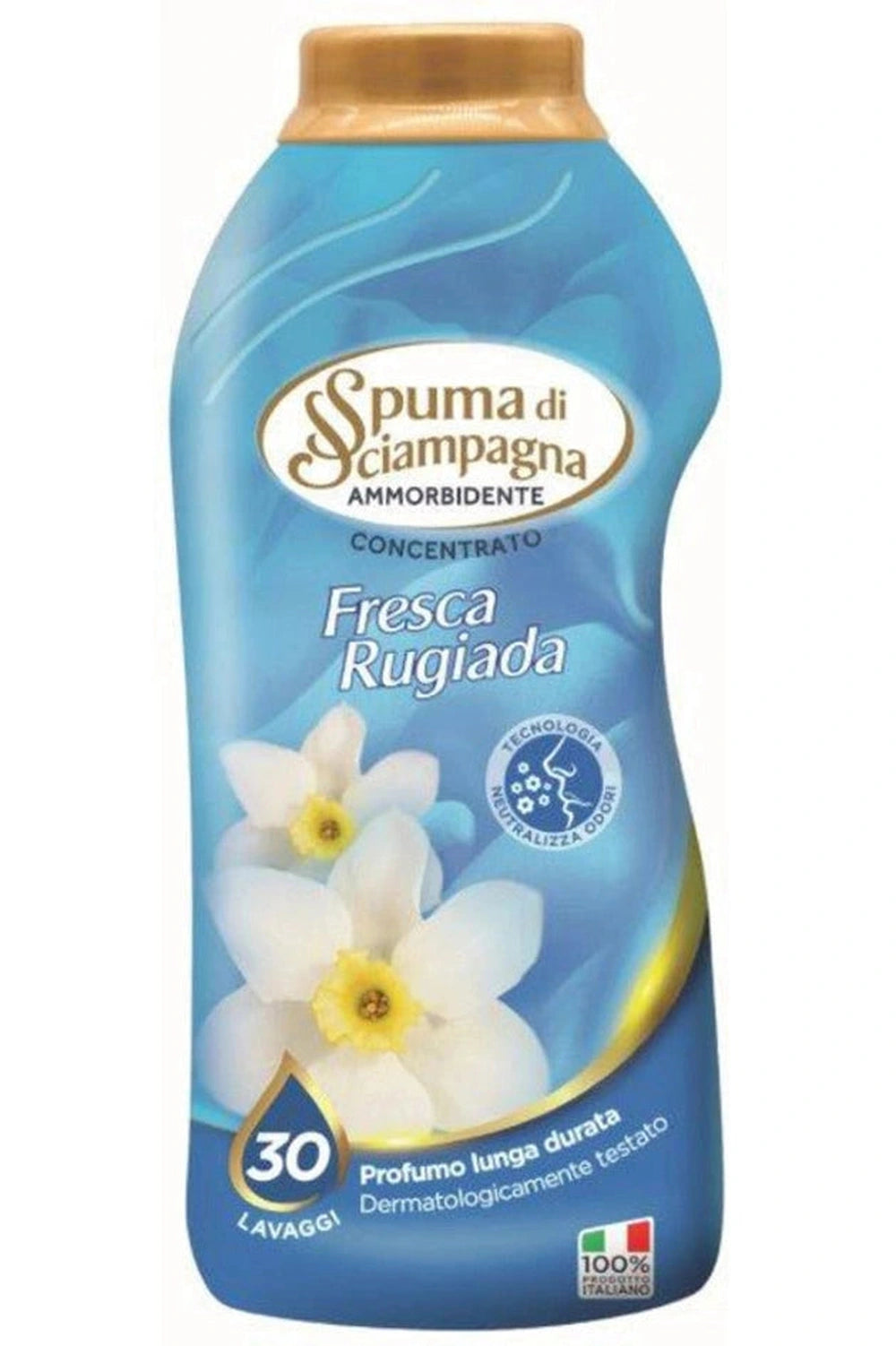 Spuma di Sciampagna Ammorbidente Concentrato 30 Lavaggi – Fresca Rugiada, Profumo di Pulito e Morbidezza Naturale