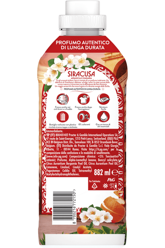 Lenor Ammorbidente Concentrato 42 Lavaggi – Essenze Siracusa per una Freschezza Solare e Mediterranea