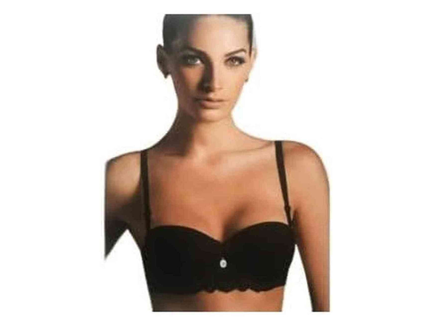 Biagiotti Black Balconette Bra 90343