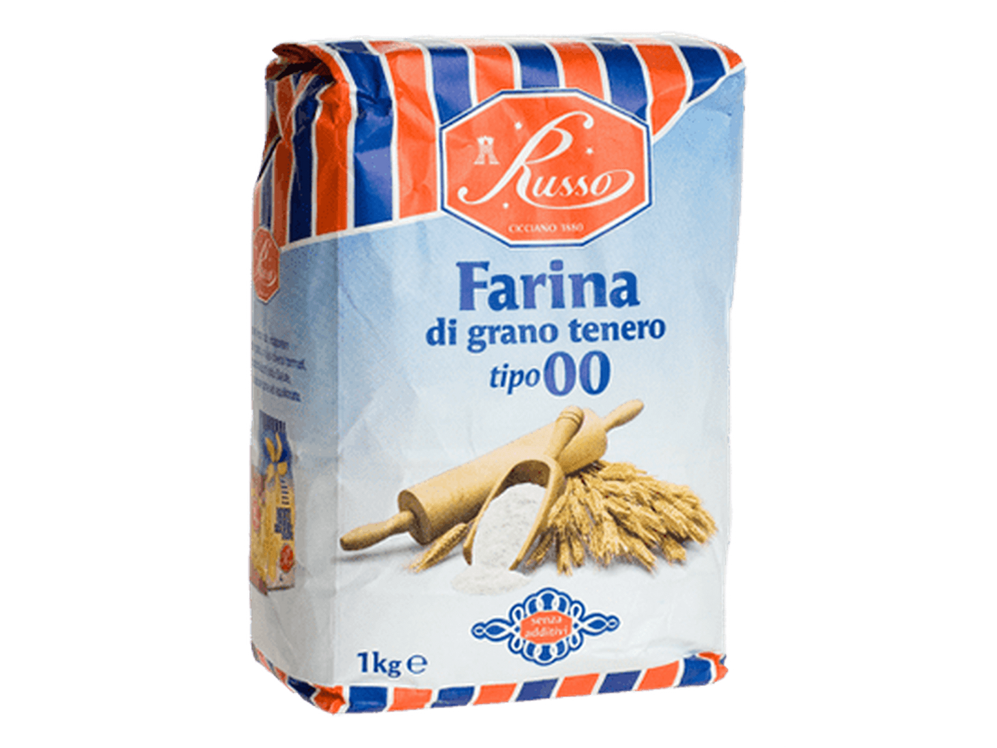 Farina Russo Tipo 00 – 1kg, Ideale per Pizza, Pasta Fresca e Dolci