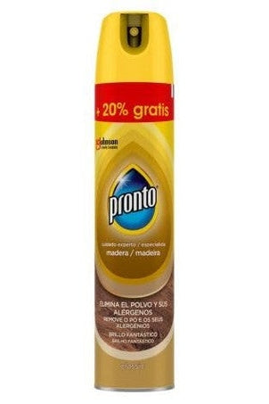 PRONTO Detergente per Mobili Classic Cura Esperta Formato Speciale - Confezione da 12 Detergente per mobili in legno che elimina la polvere e i suoi allergeni 300 ml 100% di efficacia