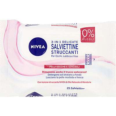 NIVEA SALVIETTE STRUCCO SECCHE PZ.25 6 PZ