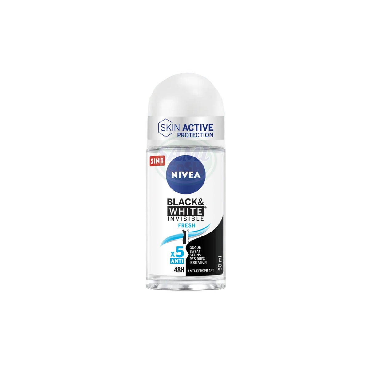 NIVEA DEO ROLL'ON 50 ML B&W INV. FRESH 6 Pack