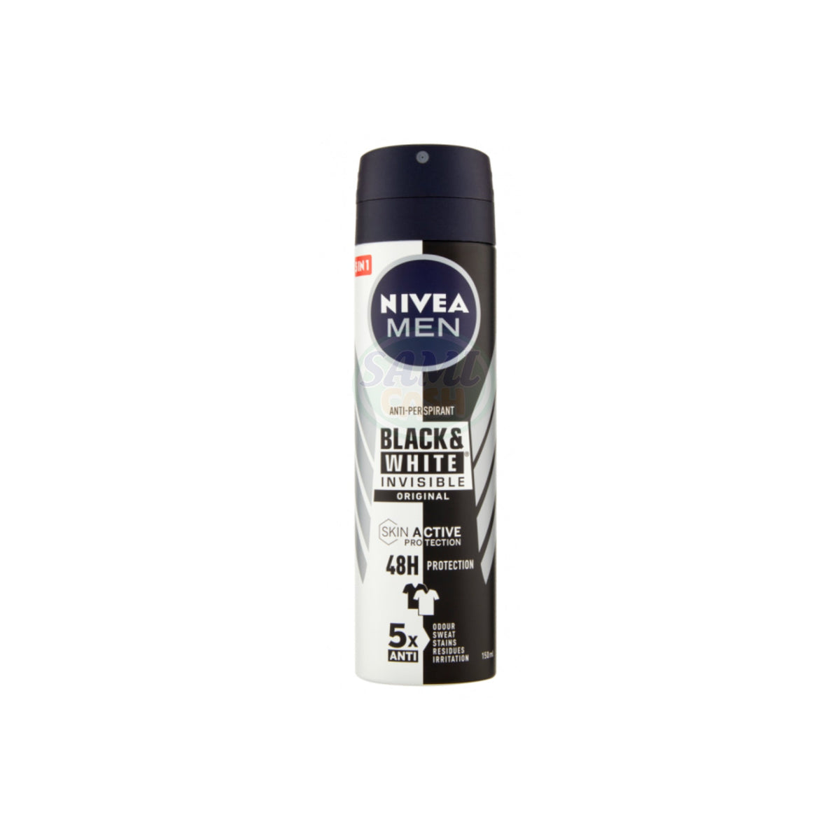 NIVEA DEO SPRAY 150 ML F.M B&W INVISIBILE ORIGINAL 6 Pack
