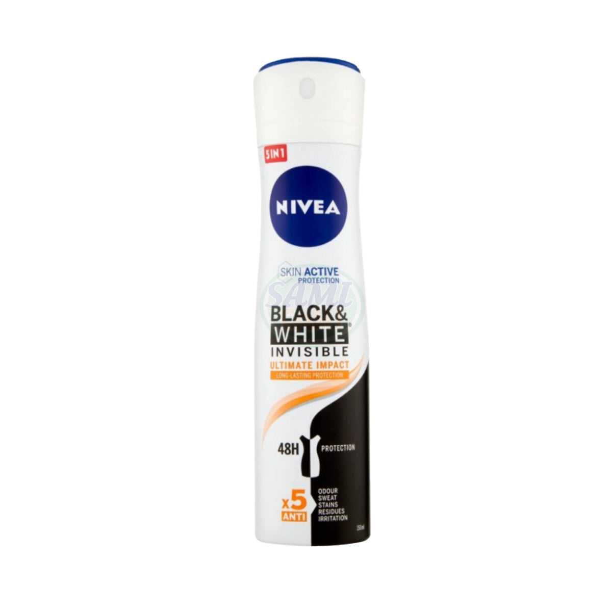 NIVEA DEO SPRAY 150 ML B&W INV. ULTIMATE IMPACT 6 Pack
