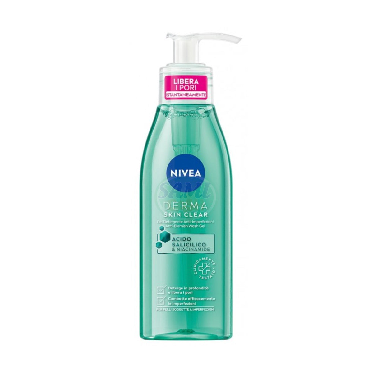 NIVEA DERMA SKIN 150 ML DET. VISO 12 Pack
