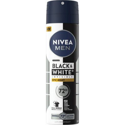 NIVEA DEO SPRAY BLACK & W.EPIC ML.150 6 PZ