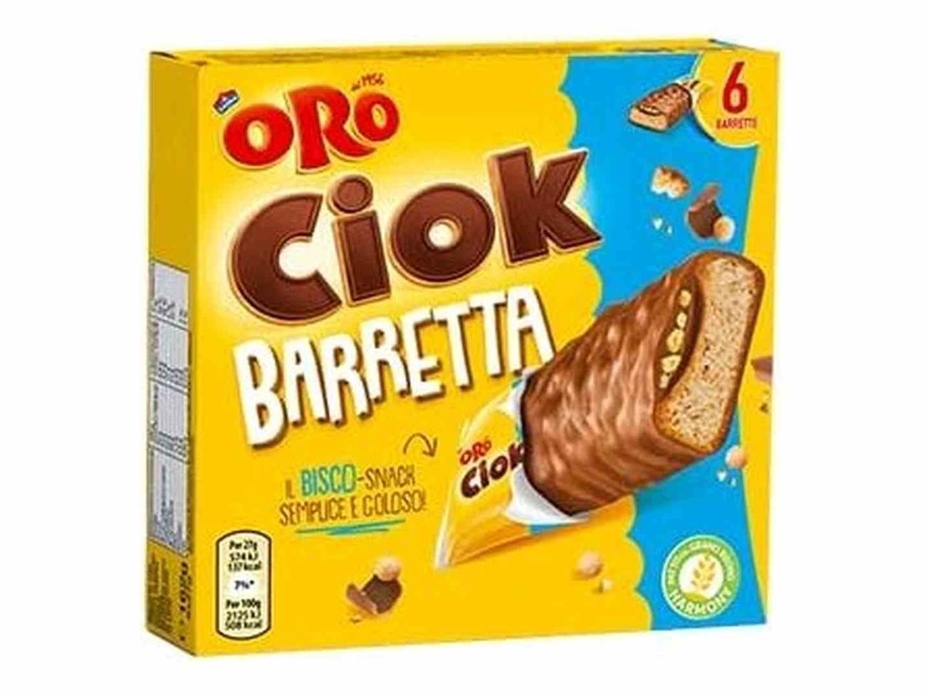 Oro Ciok Barrette Ricoperte di Cioccolato al Latte 162g