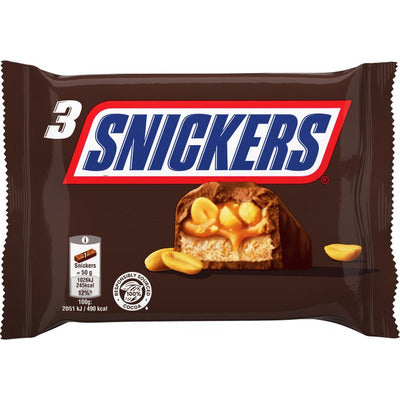 SNICKERS MULTIPACK 3 PEZZI GR.150 17 PZ.