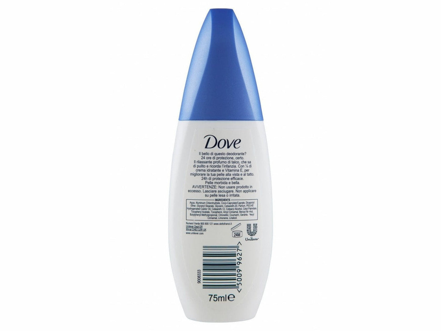 Deodorante Dove 75ml Vapo Talco