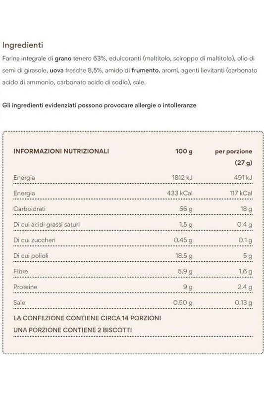 Biscotti Divella Ottimini Integrali 400g – Gusto Naturale e Sano