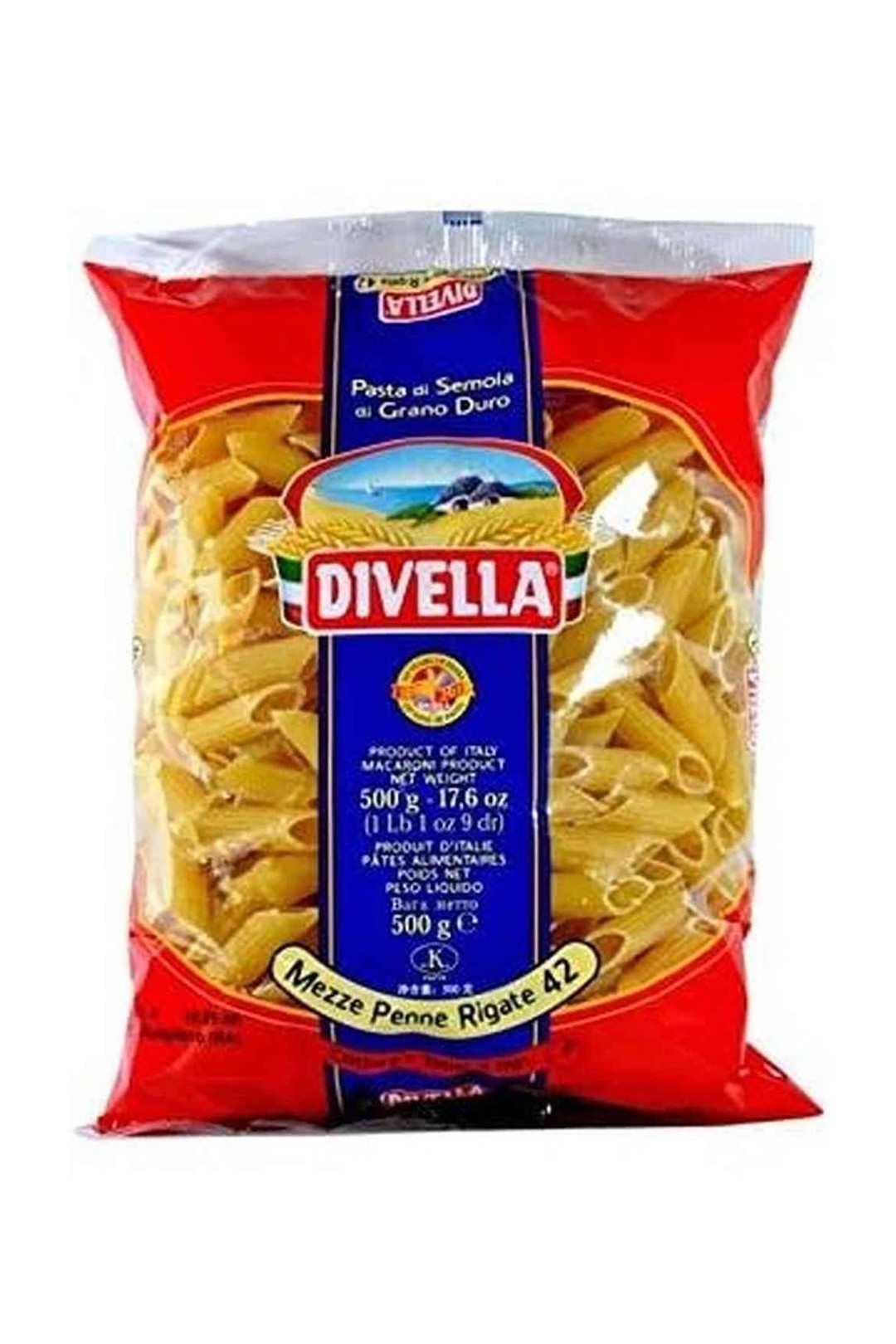 Divella Mezze Penne Rigate 42 GR 500g
