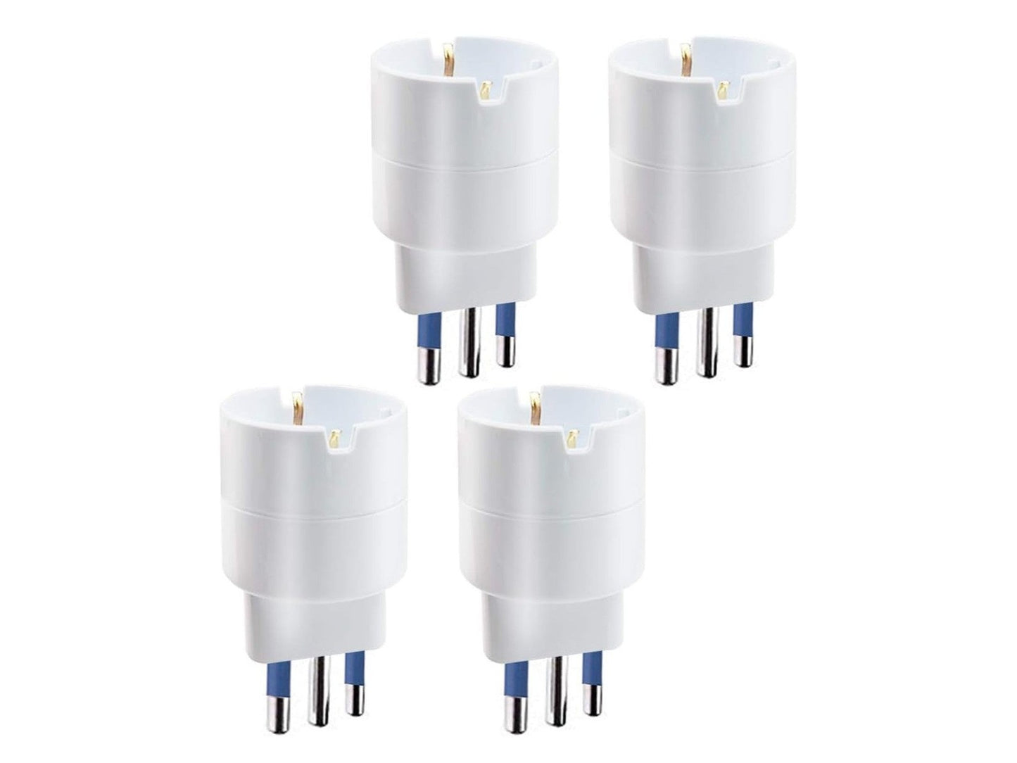 Schuko Socket to 16A+T Plug Adapter – Black and White Colors