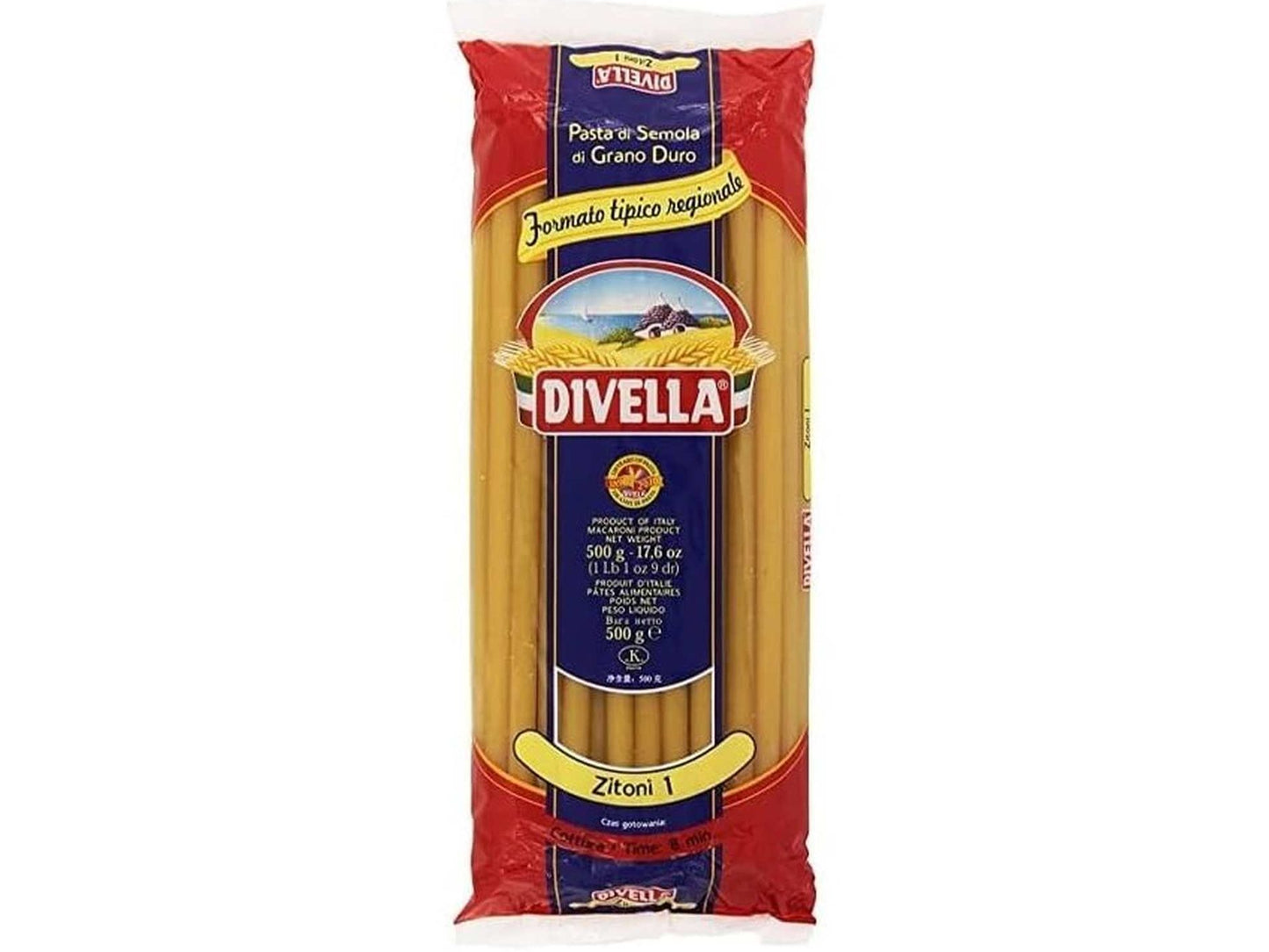 DIVELLA PASTA DI SEMOLA DI GRANO DURO ZITONI GR 500