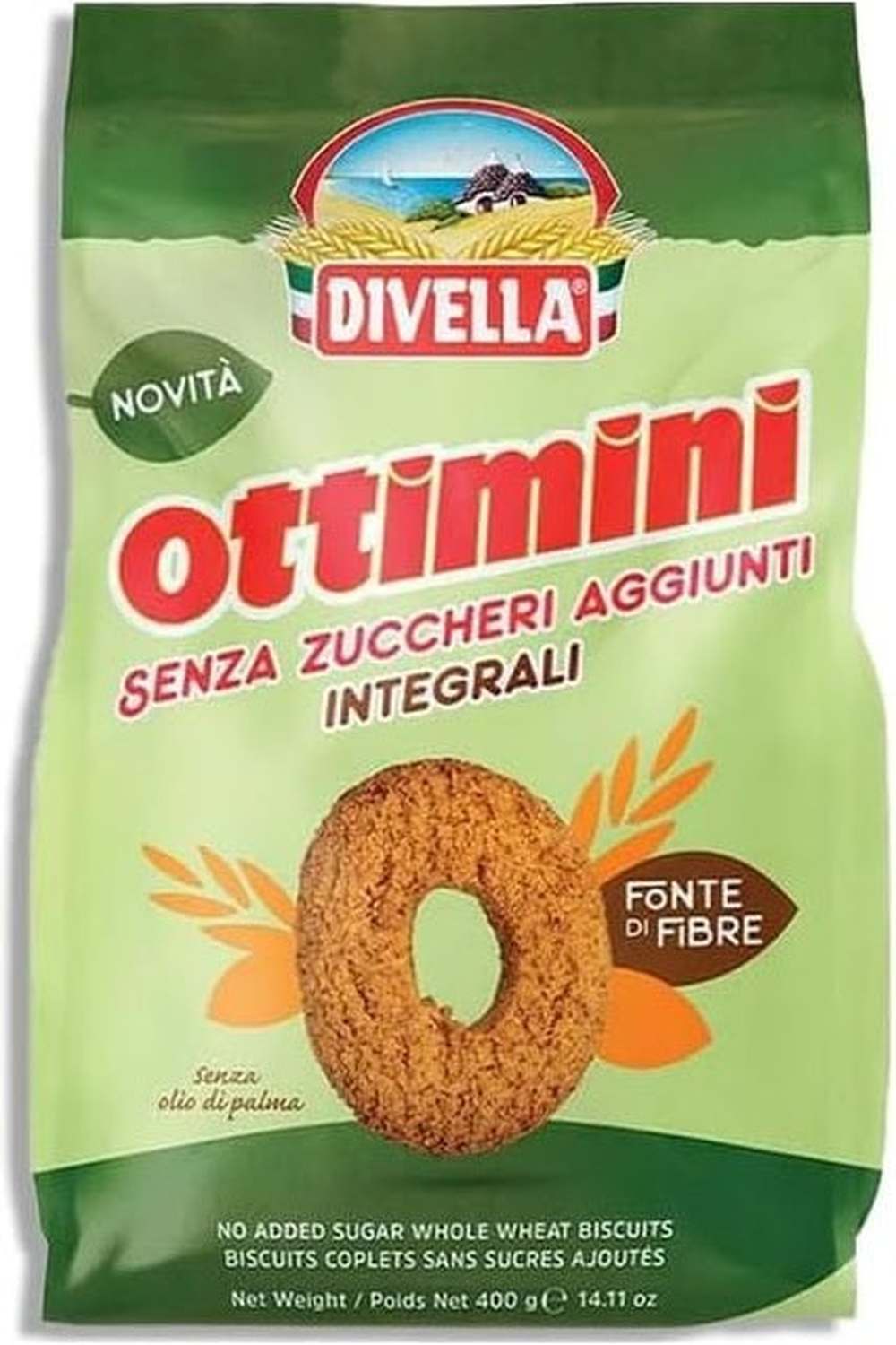 Biscotti Divella Ottimini Integrali 400g – Gusto Naturale e Sano