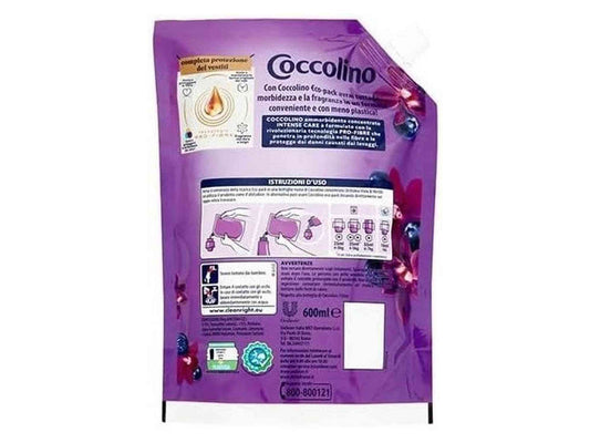 Coccolino Orchidea 600ml Ammorbidente Concentrato – Freschezza Intensa e Morbidezza Duratura per il Tuo Bucato