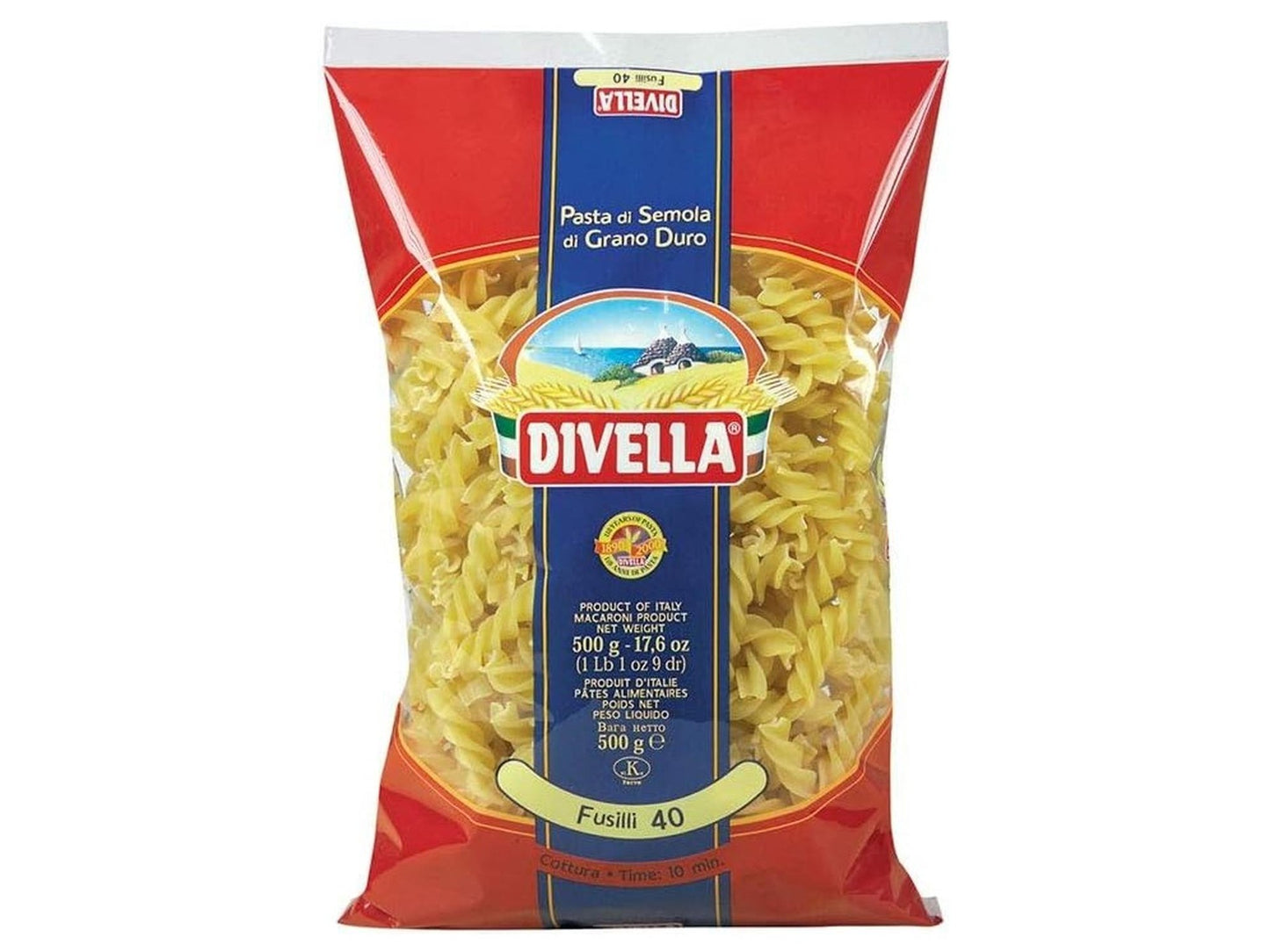 Divella Kit Pasta e Passata – 12 Confezioni da 500g (Fusilli, Rigatoni, Penne Ziti, Vermicelli, Mista, Paternosti Rigati) + 3 Bottiglie di Passata di Pomodoro 640g