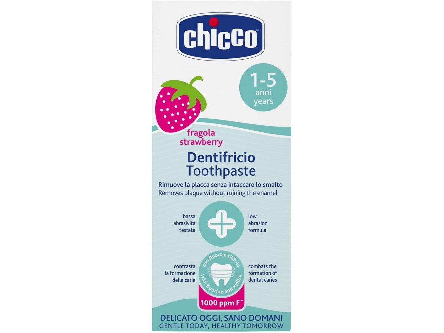 Dentifricio Chicco 50ml Fragola – Protezione Delicata per Denti da Latte