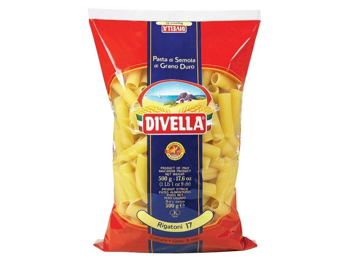 Divella Kit Pasta e Passata – 12 Confezioni da 500g (Fusilli, Rigatoni, Penne Ziti, Vermicelli, Mista, Paternosti Rigati) + 3 Bottiglie di Passata di Pomodoro 640g