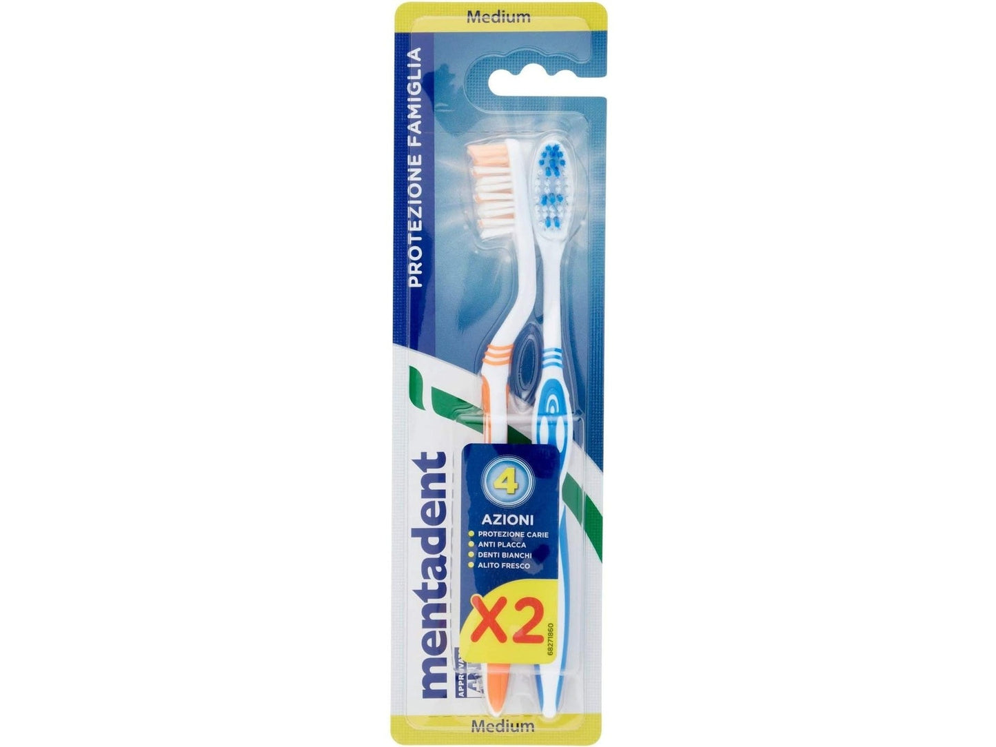 Mentadent Plus Duo Toothbrush – Set of 2, Deep and Delicate Cleaning