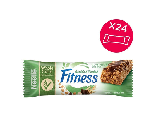 Barretta Fitness 22,5g Cioccolato al Latte Gusto Nocciola Nestlé (24pezzi)
