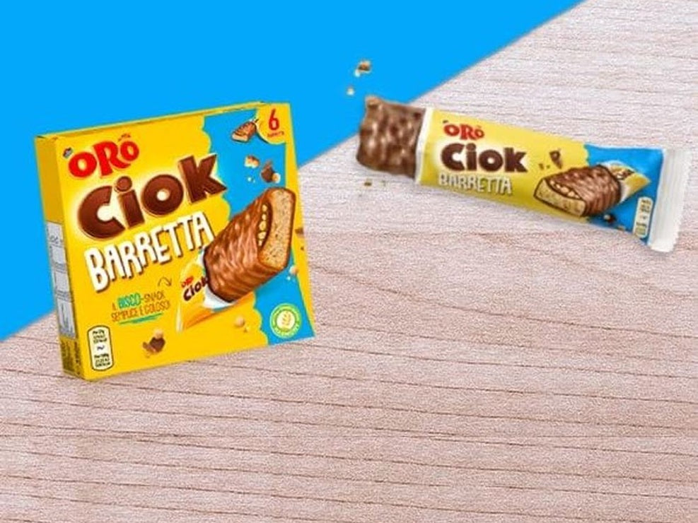 Oro Ciok Barrette Ricoperte di Cioccolato al Latte 162g