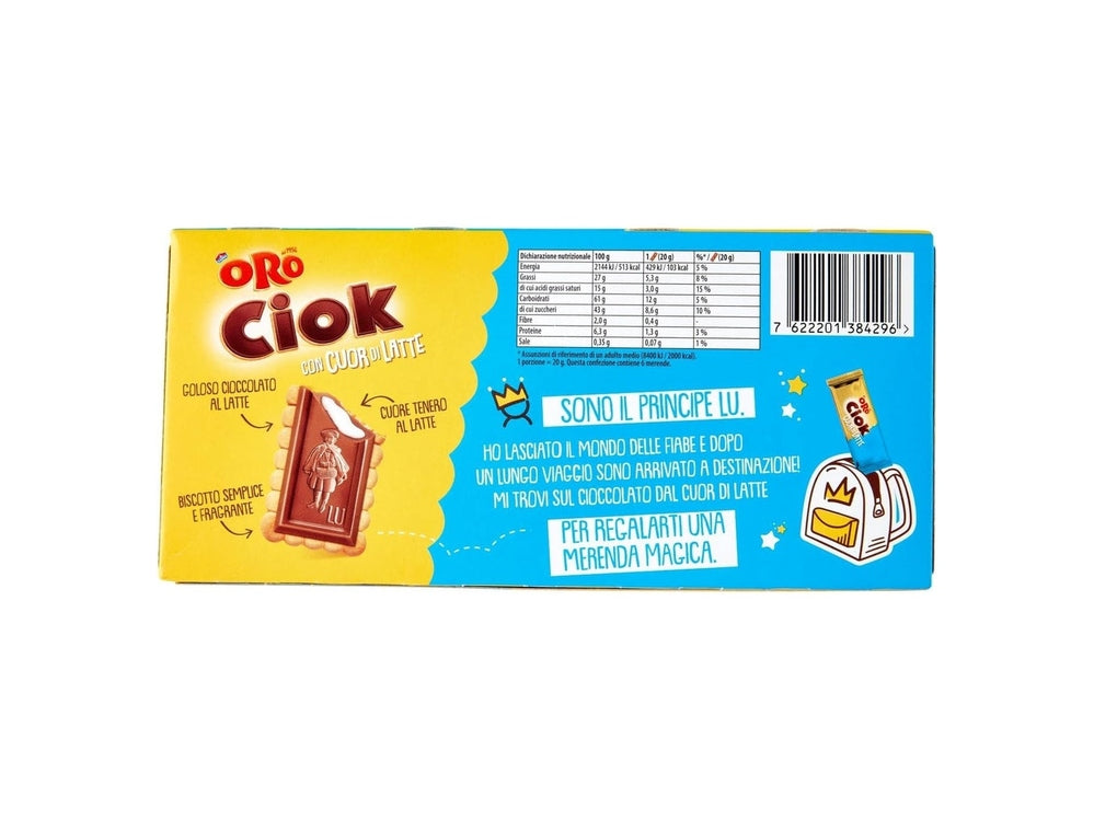 Oro Ciok con Cuor di Latte Biscotto con Tavoletta di Cioccolato 120g