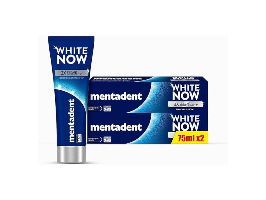 Mentadent White Now 75ml – Effetto Sbiancante Immediato