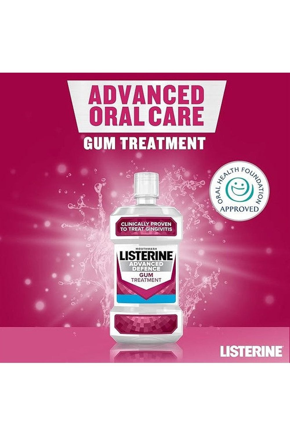 Listerine Mouthwash 500ml Advanced Defense Gum Treatment