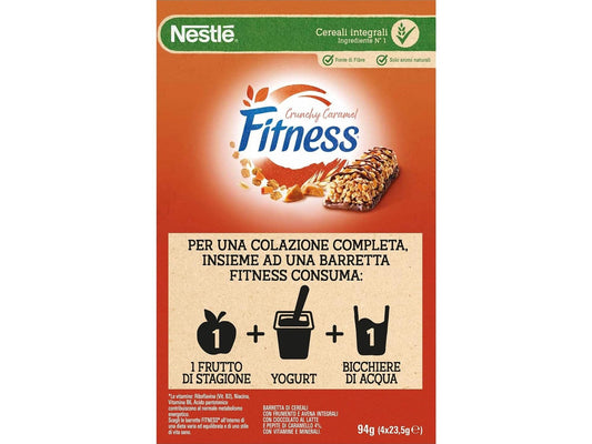 Barretta Fitness 4pz Crunchy Caramel Nestlé – Snack Croccante e Gustoso