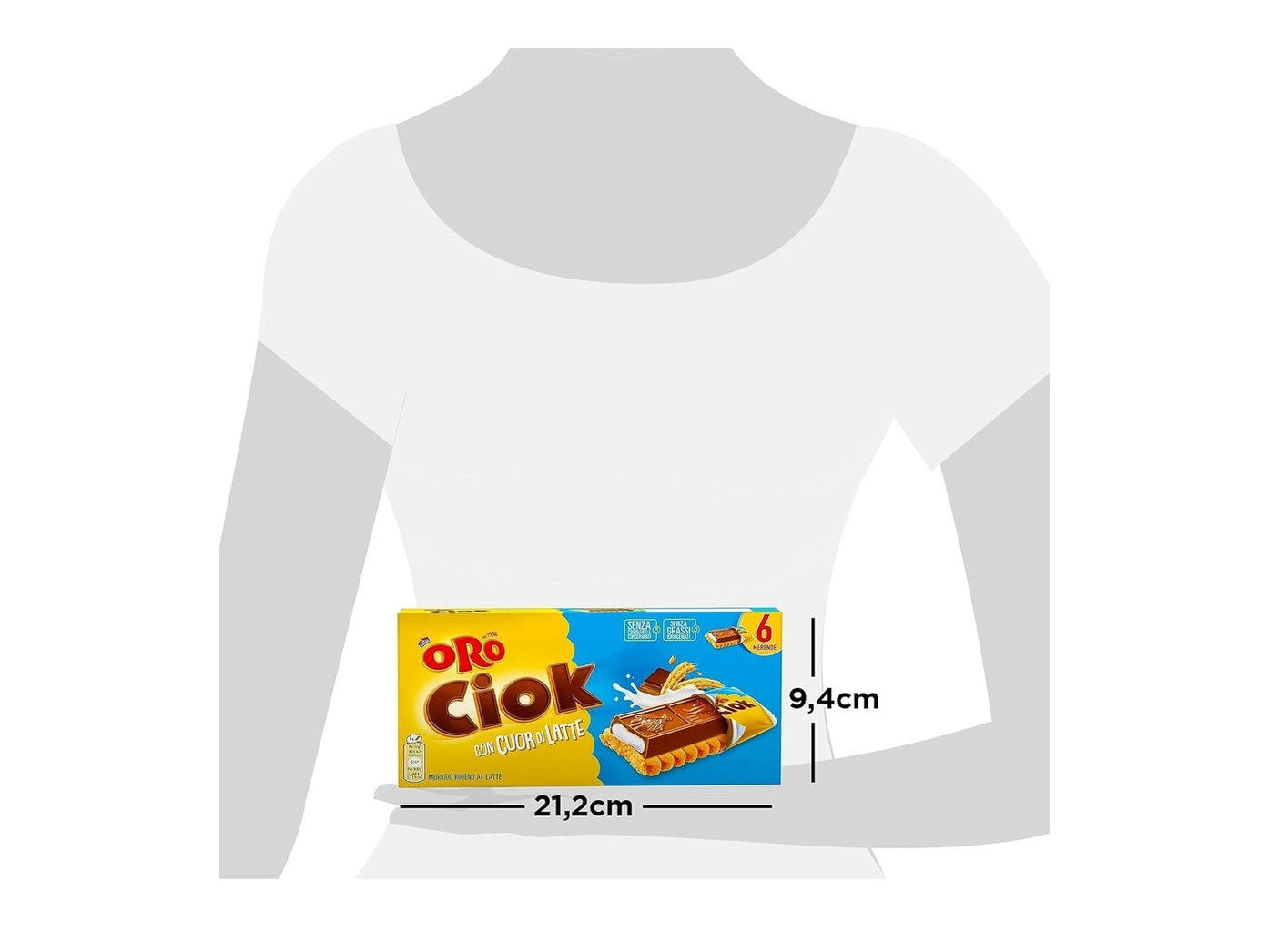 Oro Ciok con Cuor di Latte Biscotto con Tavoletta di Cioccolato 120g