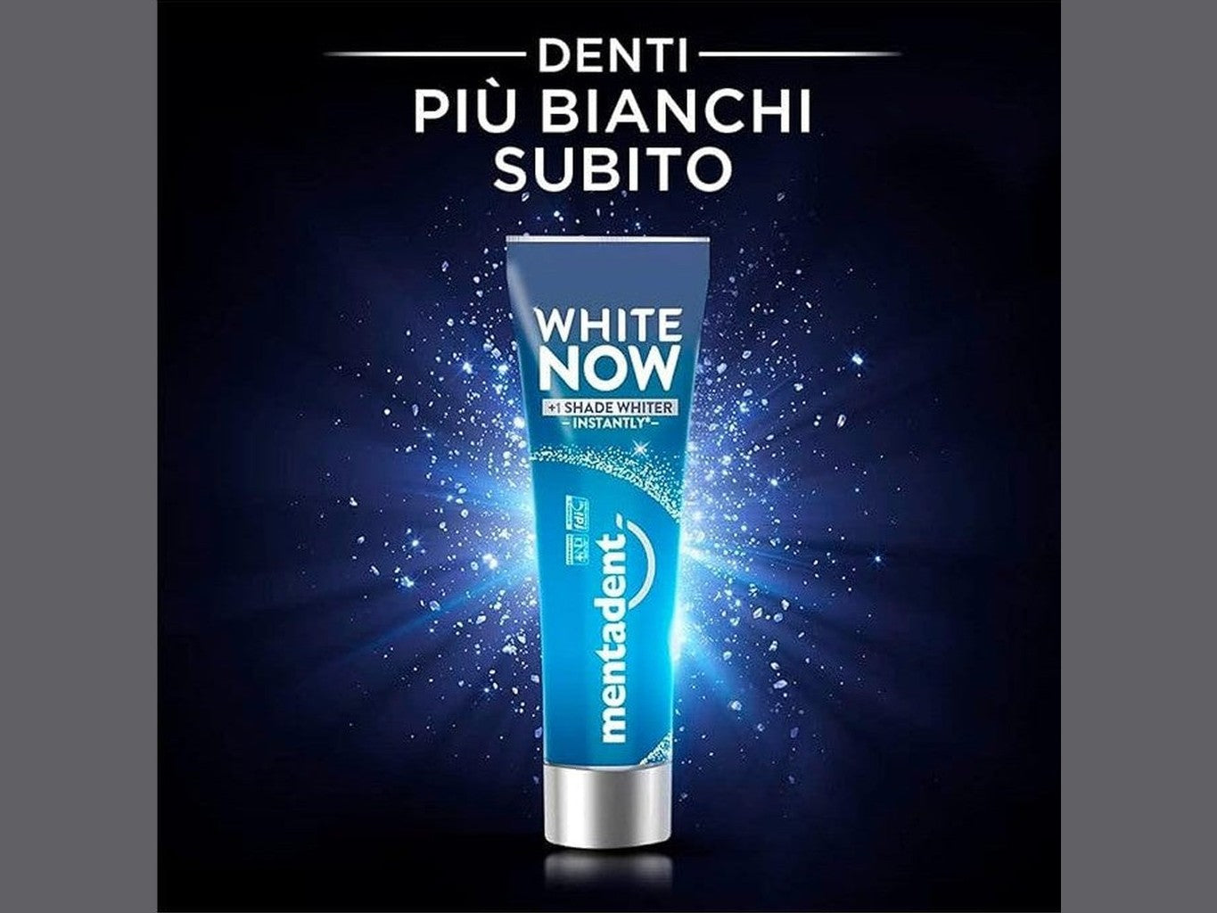 Mentadent White Now 75ml – Effetto Sbiancante Immediato