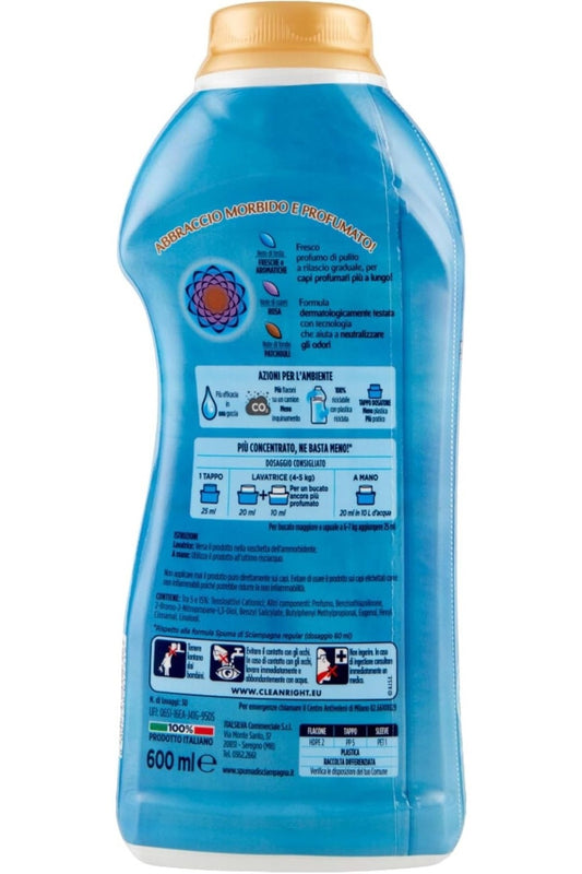 Spuma di Sciampagna Ammorbidente Concentrato 30 Lavaggi – Fresca Rugiada, Profumo di Pulito e Morbidezza Naturale