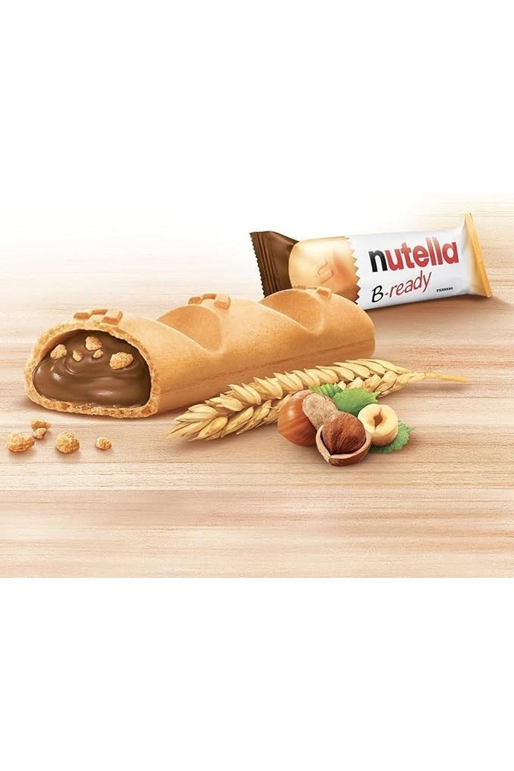 Nutella B-Ready 6x22g – Snack Croccante Ripieno di Crema Nutella, Pronto da Gustare Ovunque