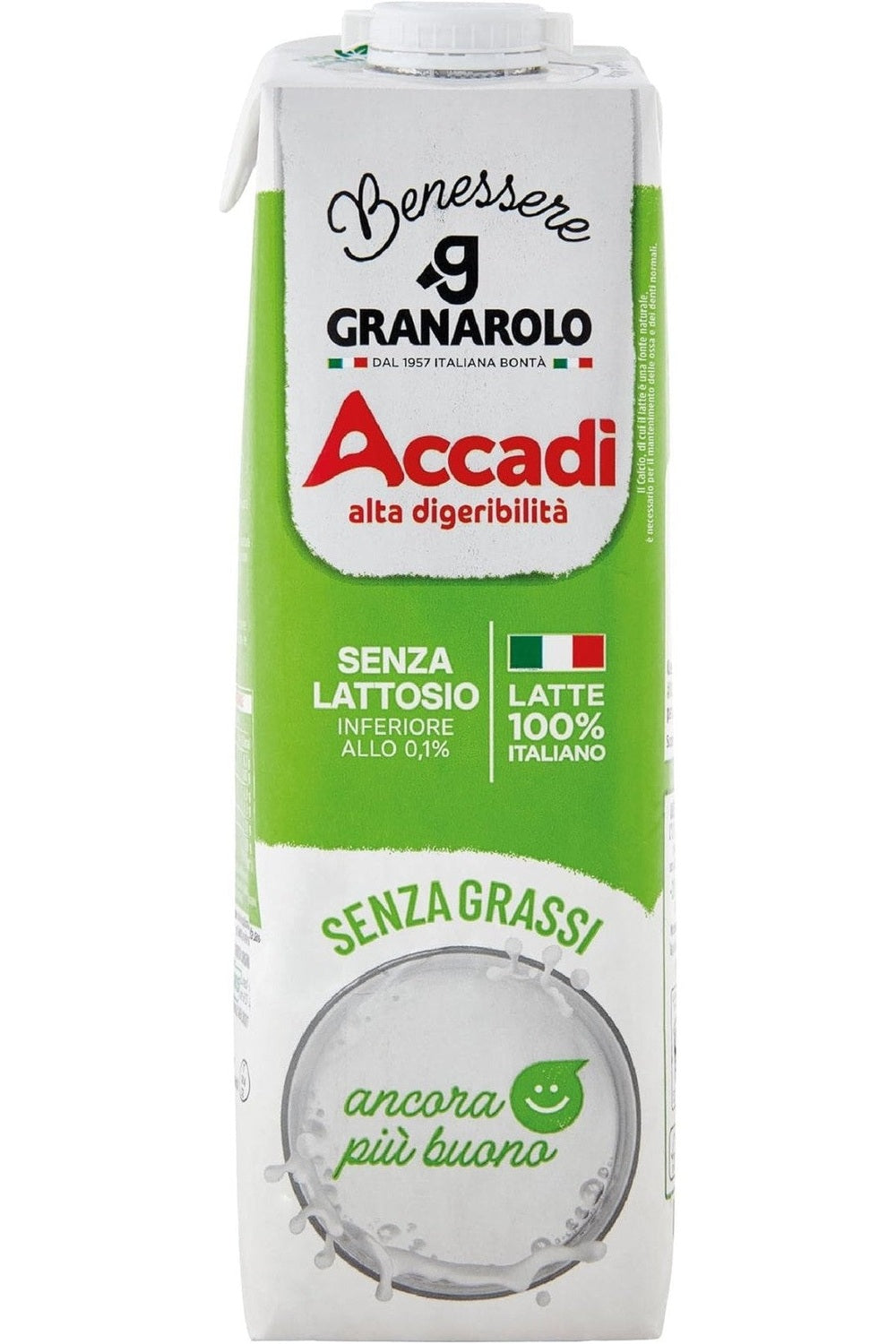 Accadì Granarolo Milk 1L Skimmed Without Lactose