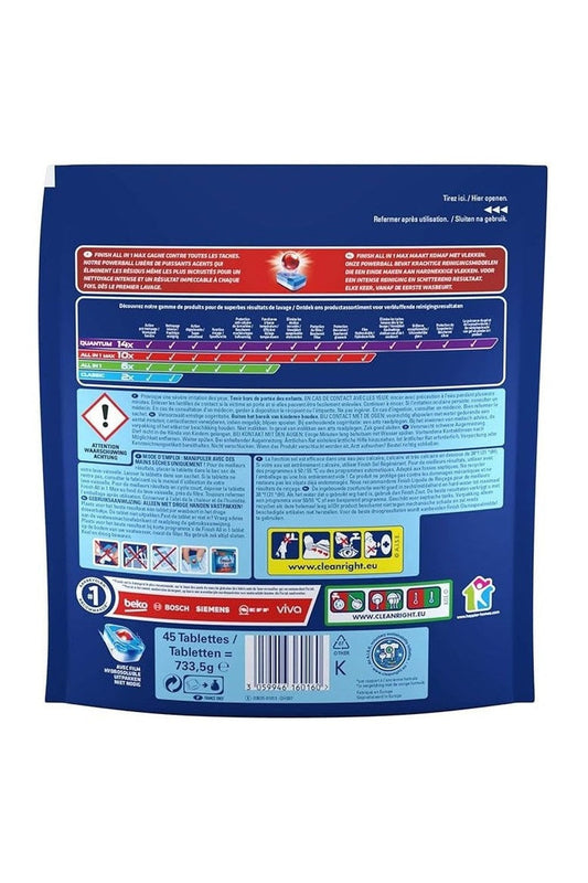 Finish Powerball All in 1 Max 68 Capsule Lavastoviglie – Pulizia Profonda e Brillantezza Senza Prelavaggio