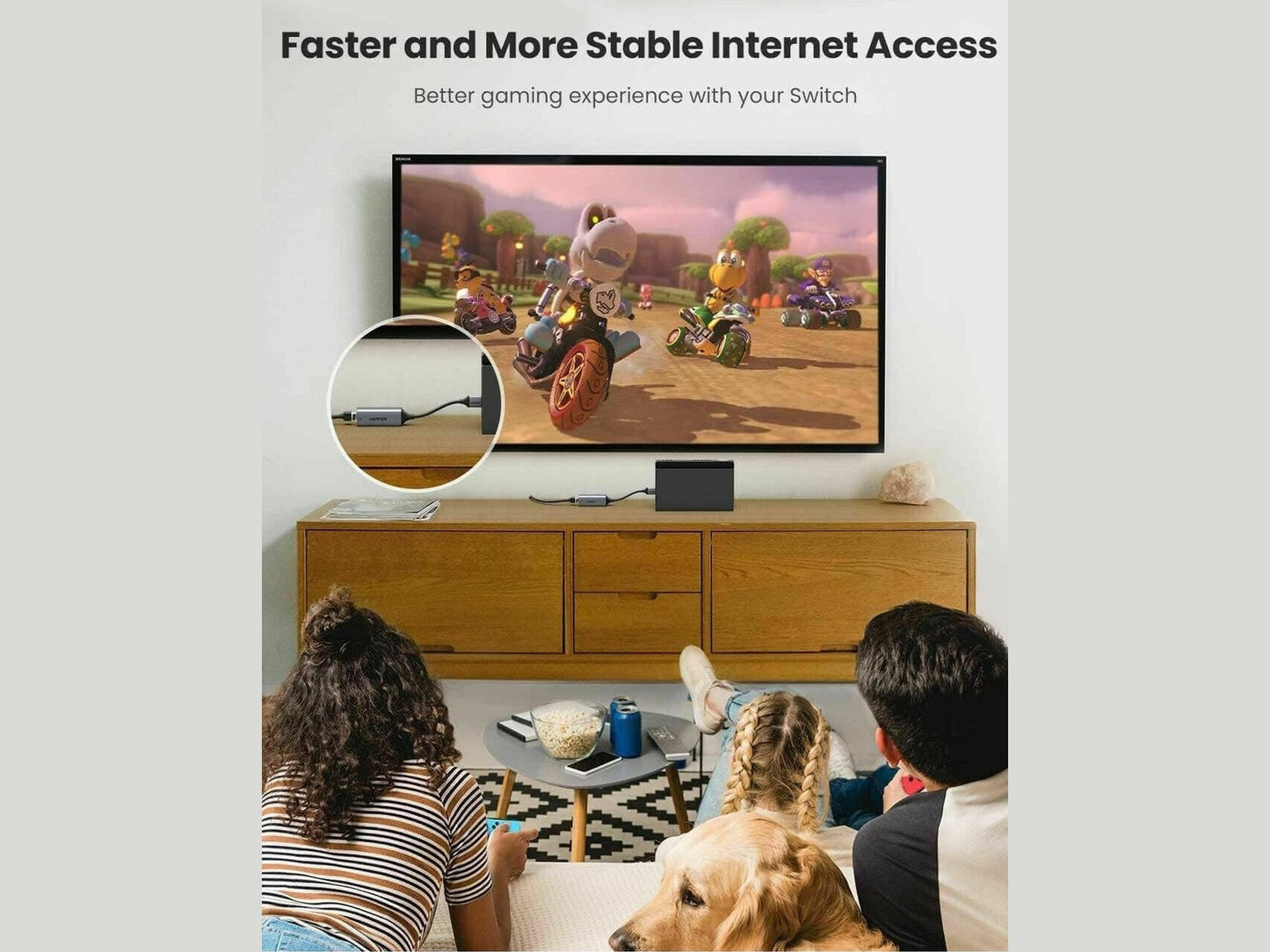RJ45 Ethernet Network Adapter – LAN Connector for Internet Network Cable