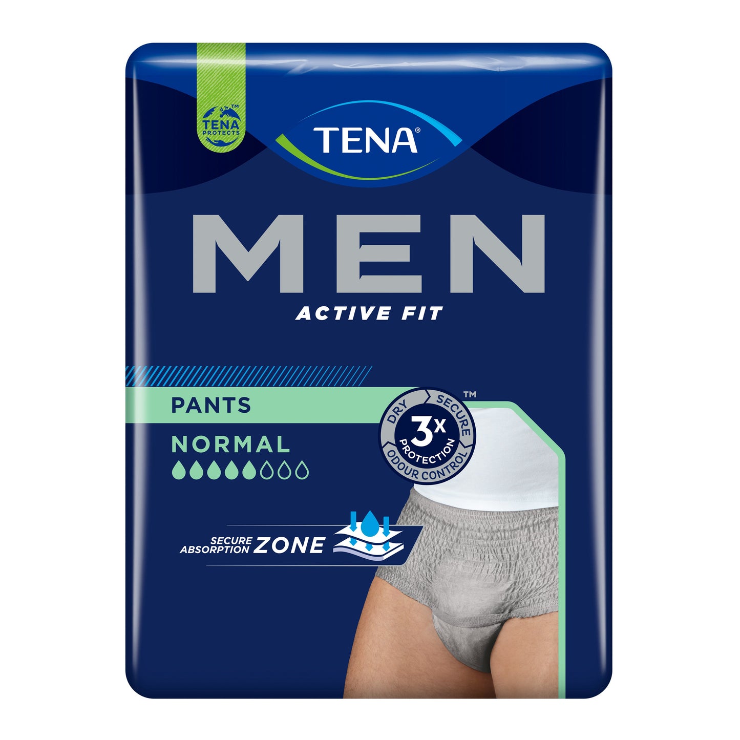 TENA Men Pants Normal S/M 9pz Mutandine Assorbenti Uomo Leggera