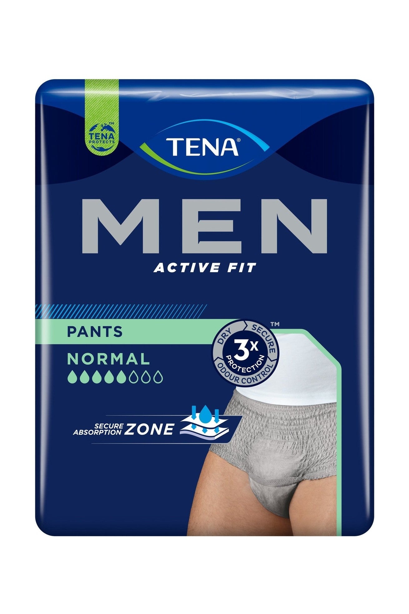 TENA Men Pants Normal S/M 9pz Mutandine Assorbenti Uomo Leggera