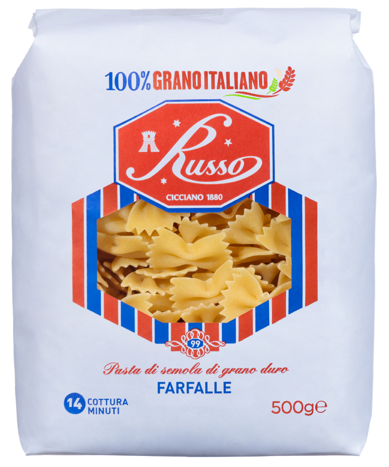 Pasta Russo 500g Farfalle 24pz