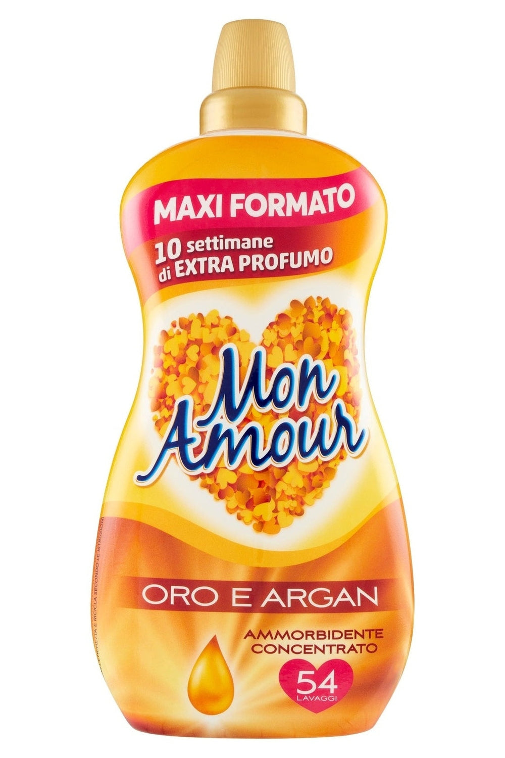 Mon Amour Ammorbidente Concentrato 54 Lavaggi – Profumo Argan per un Bucato Morbido e Avvolgente