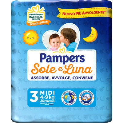 PAMPERS SOLE E LUNA MIDI PZ.20 6 PZ