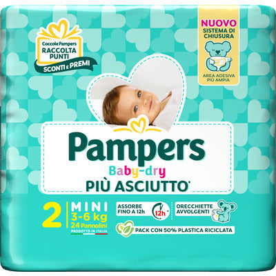 PAMPERS BABY DRY MINI PZ.24 3 PZ
