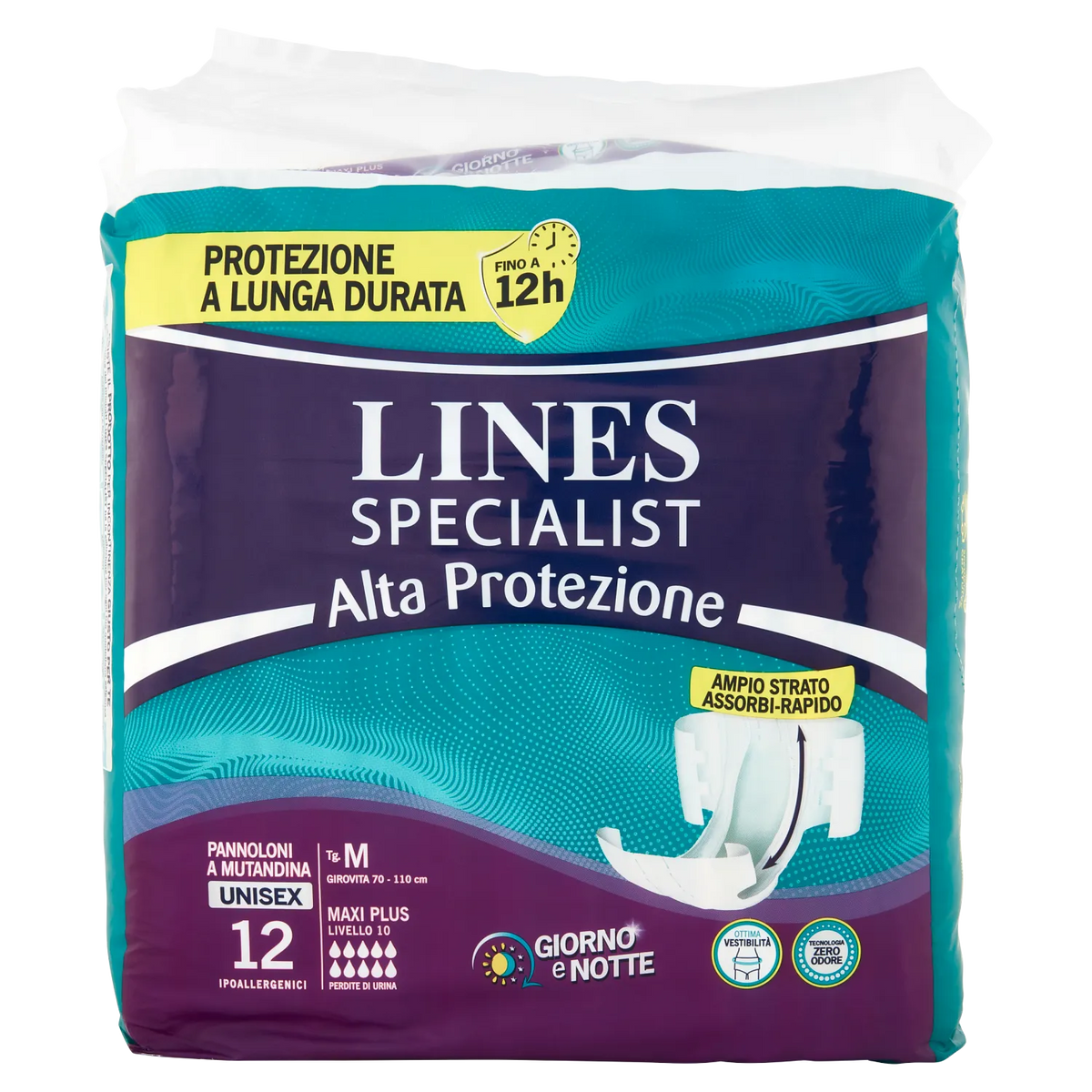 Lines Specialist Pannolone Mutandina Maxi Plus M 4pz Assorbenza