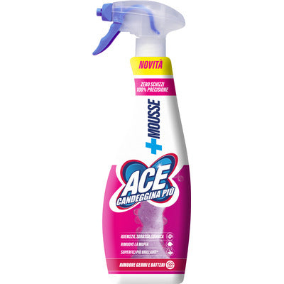 ACE Spray Mousse Candeggina + Sgrassatore Casa e Bucato 690 ml 10pz